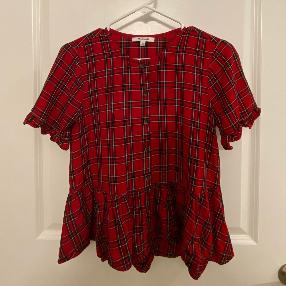Plaid Madewell Top